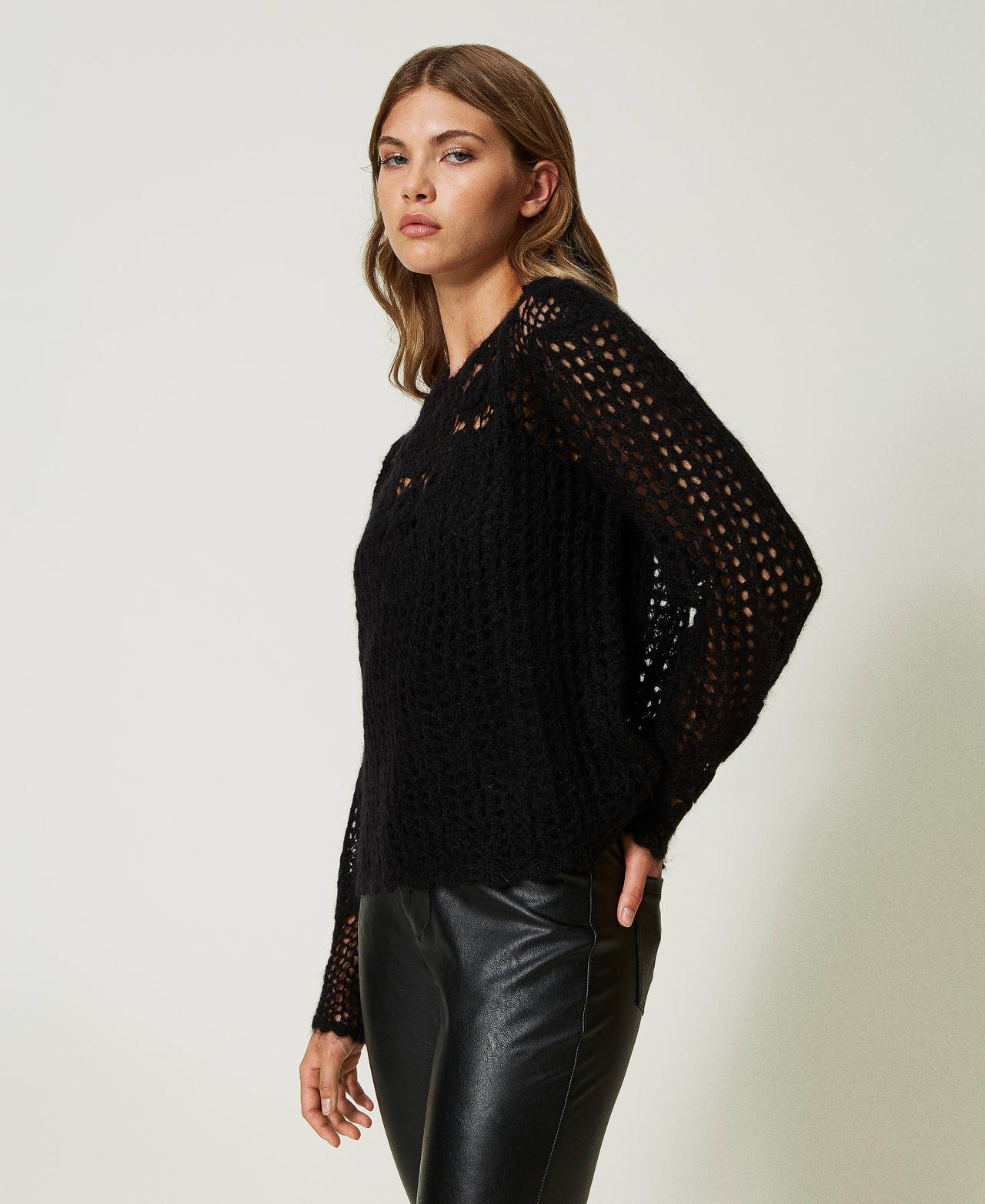 Wool and mohair blend jumper