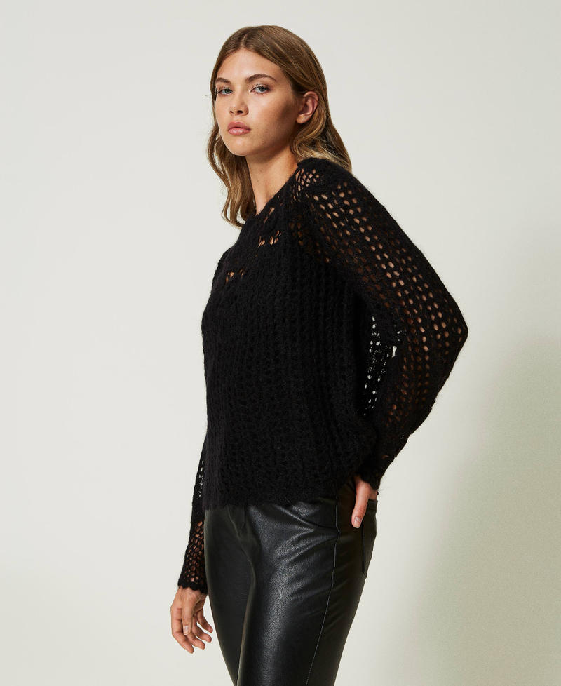 Wool and mohair blend jumper