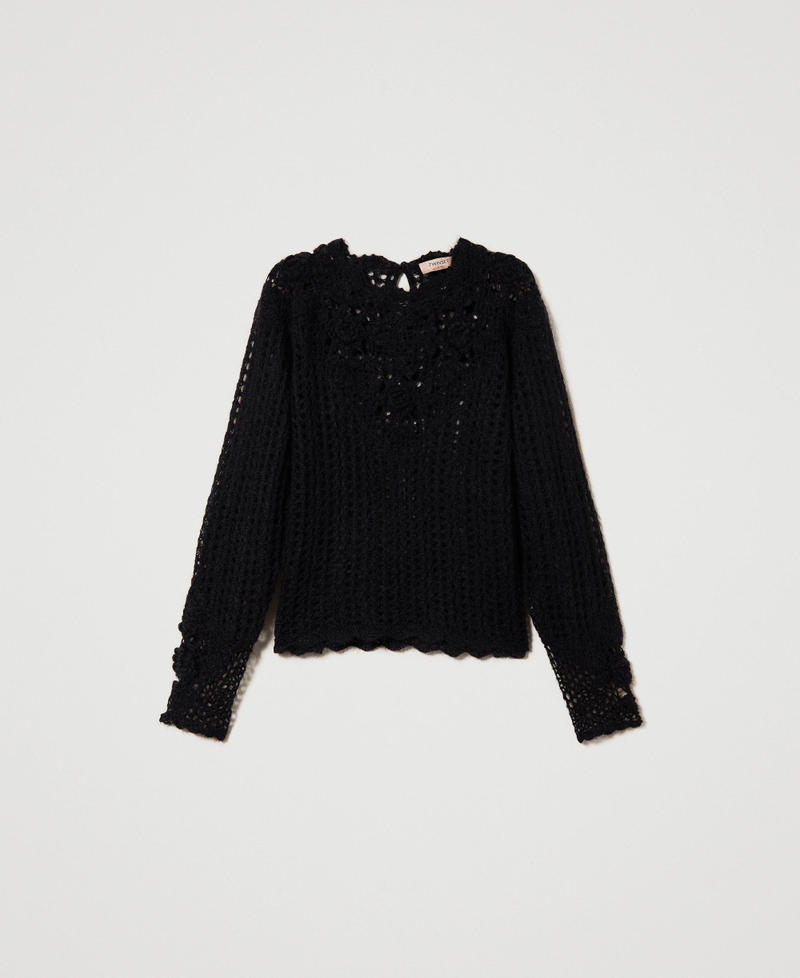 Wool and mohair blend jumper