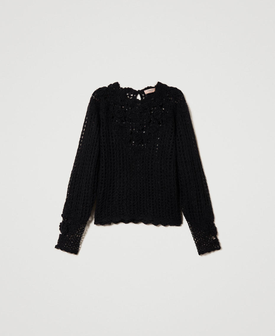 Wool and mohair blend jumper