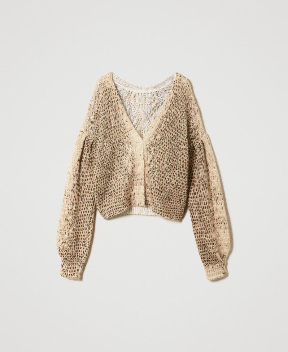 Wool and mohair blend cardi-jumper