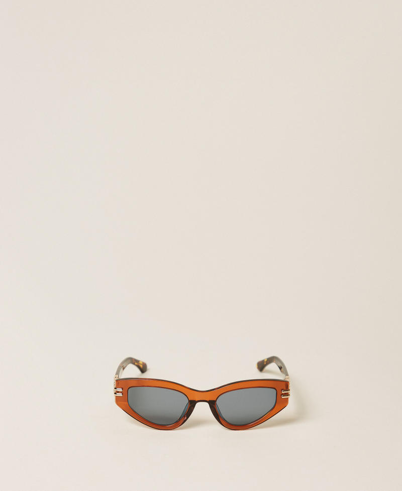 Butterfly sunglasses Rust Brown Woman 999TZ5069_13143_01