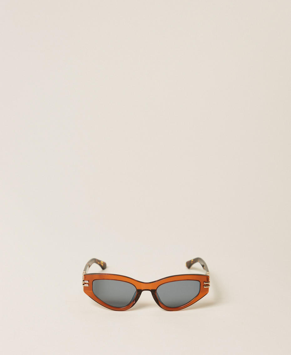 Butterfly sunglasses Rust Brown Woman 999TZ5069_13143_01