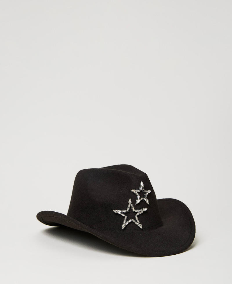 Wool cloth hat with stars