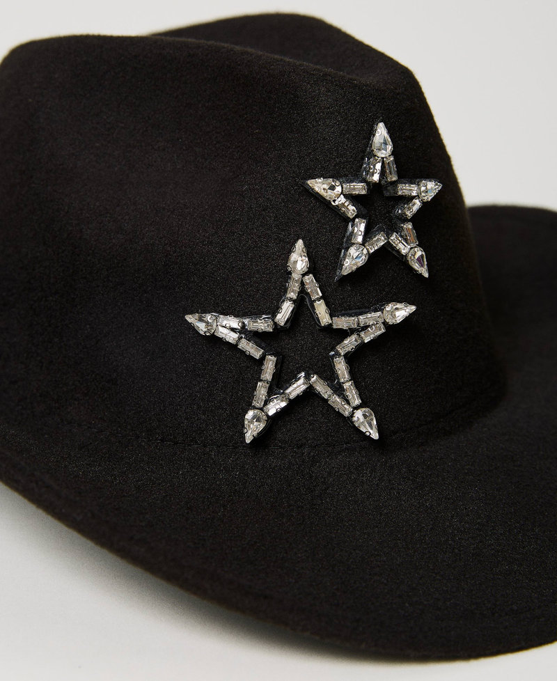 Wool cloth hat with stars