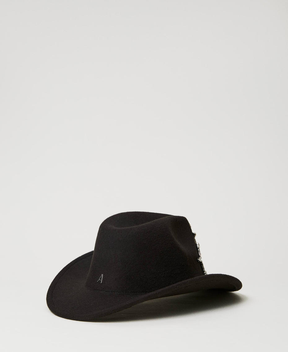 Wool cloth hat with stars