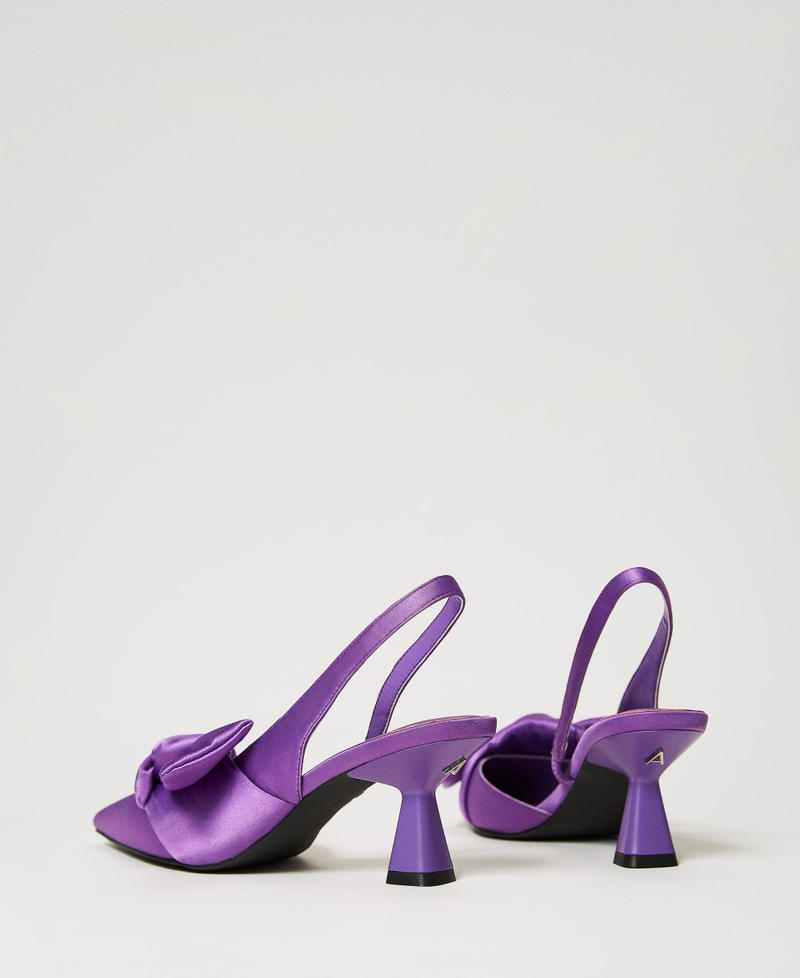 Zapatos de salón destalonados de lazo Morado "Sparkling Grape" Mujer 241ACP016-03