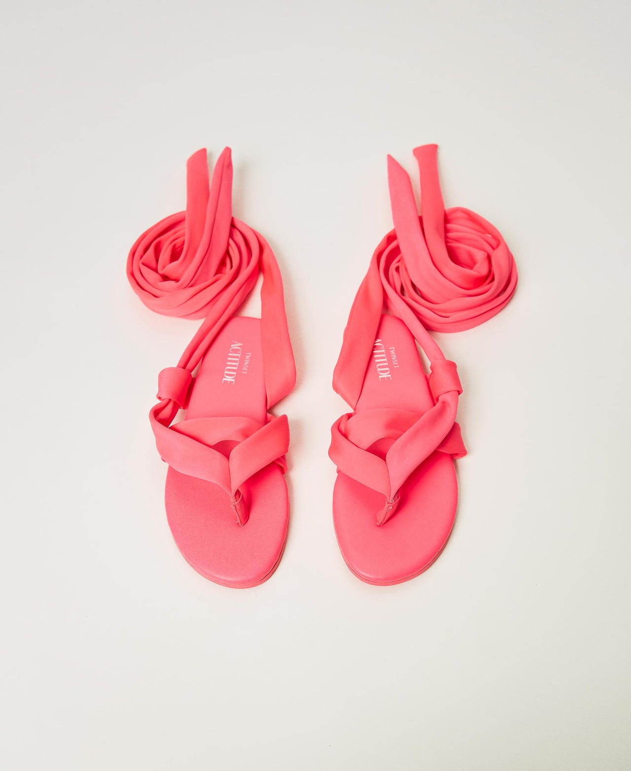 Fuchsia flat sandals sale