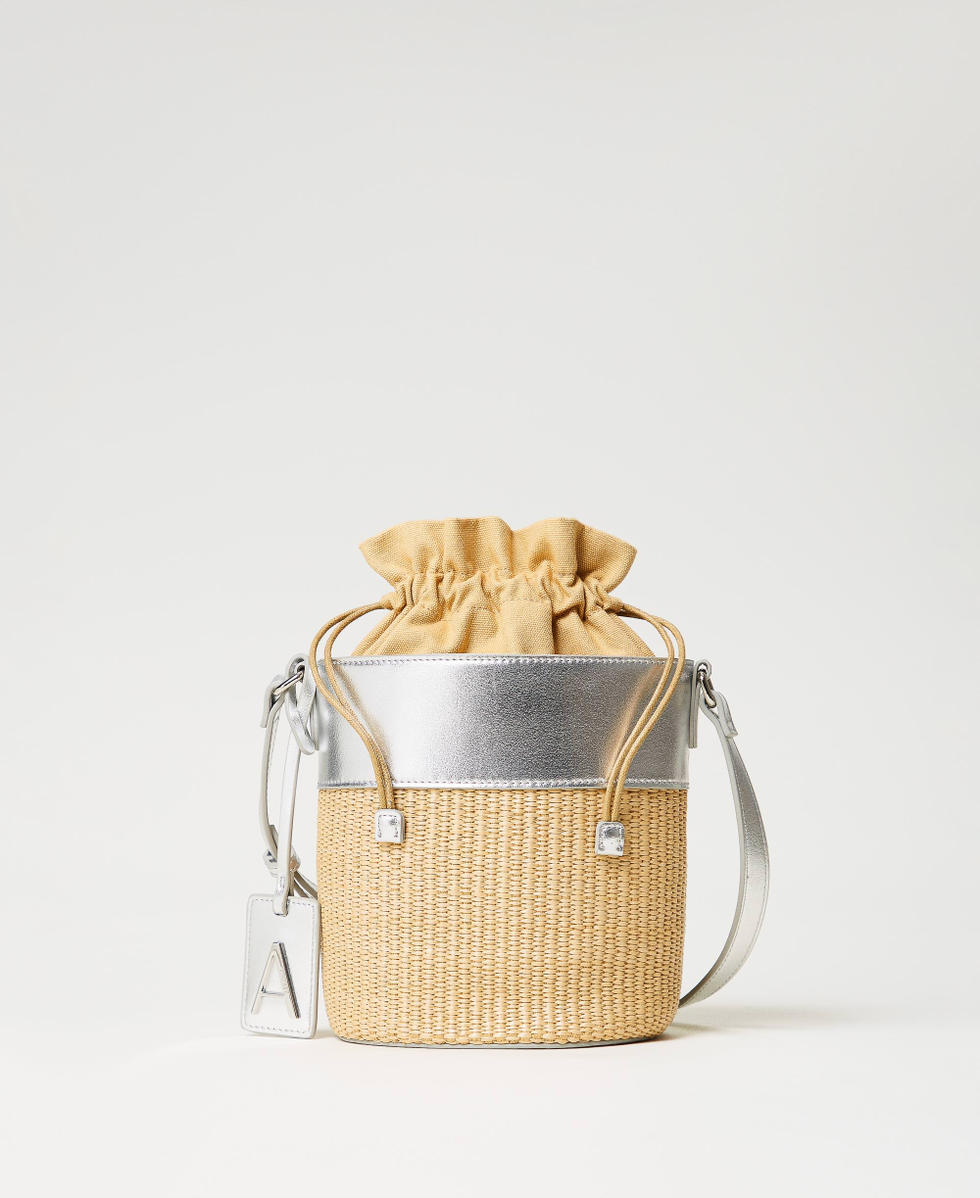 Raffia bucket bag outlet