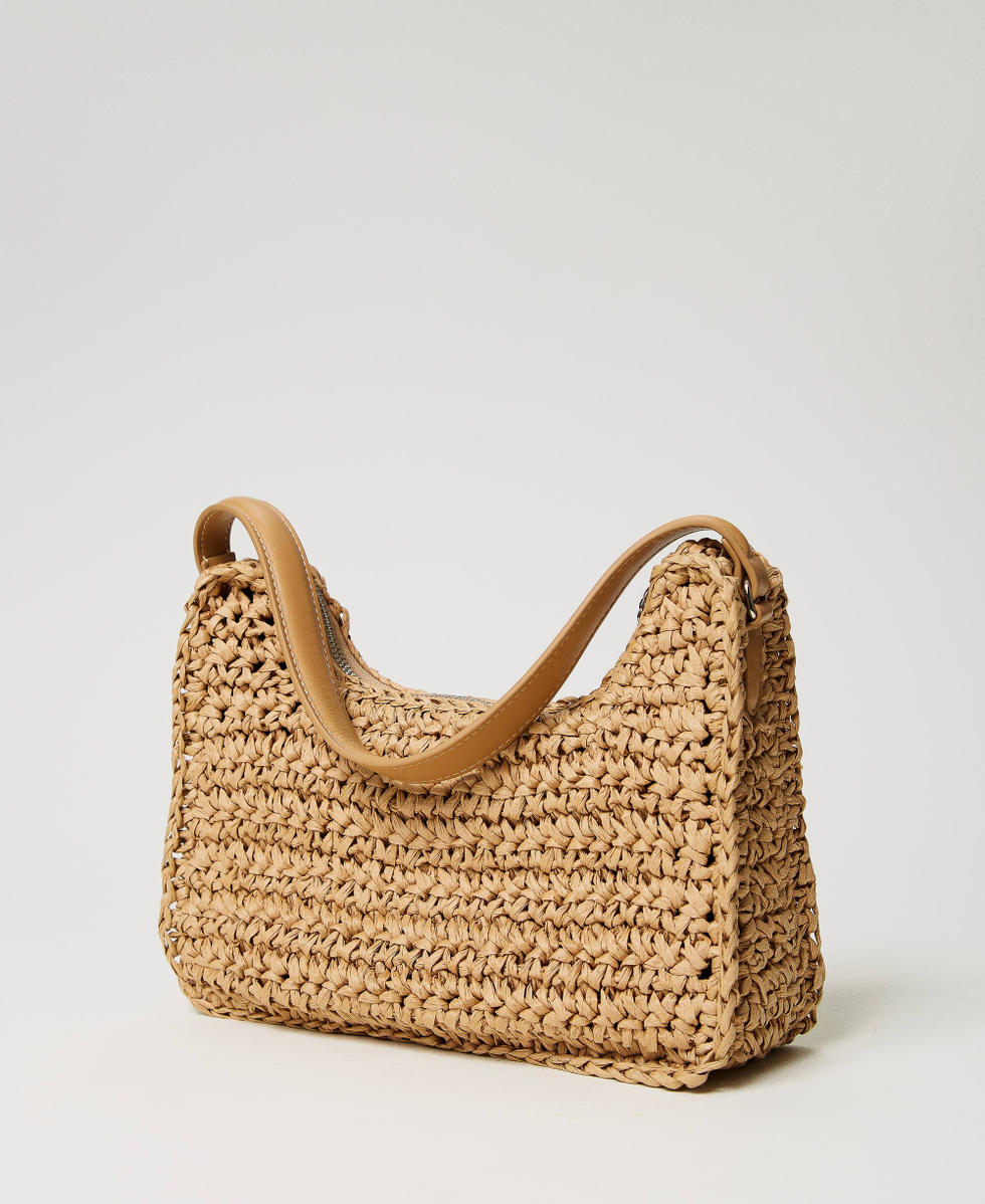 Raffia hobo bag Straw Woman 241AO8020_00193_03