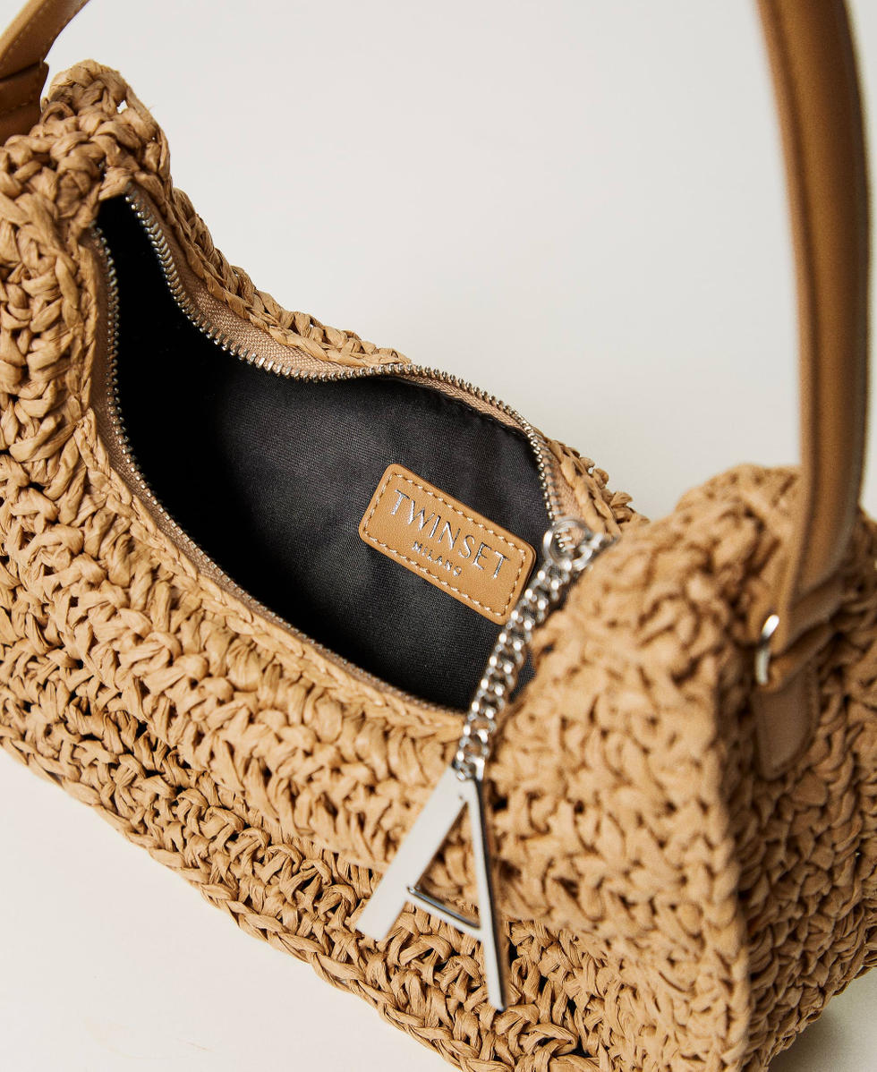 Raffia hobo bag Straw Woman 241AO8020_00193_04