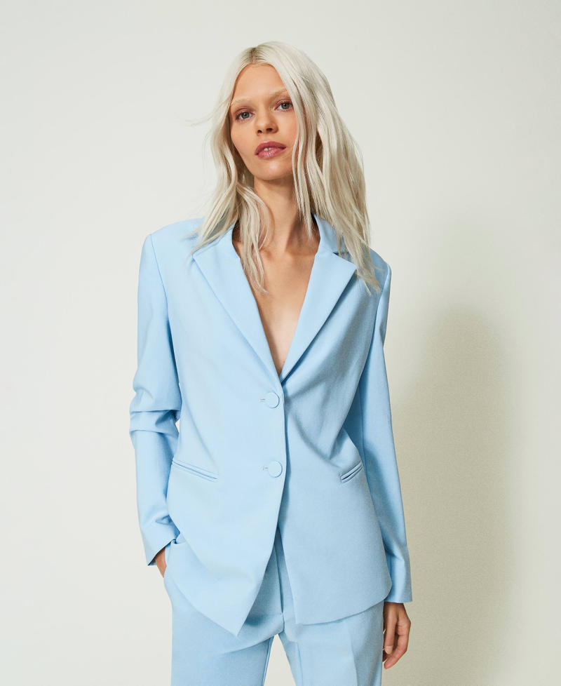 Blazer with cut-out Light "Airy Blue" Woman 241AP2071-02