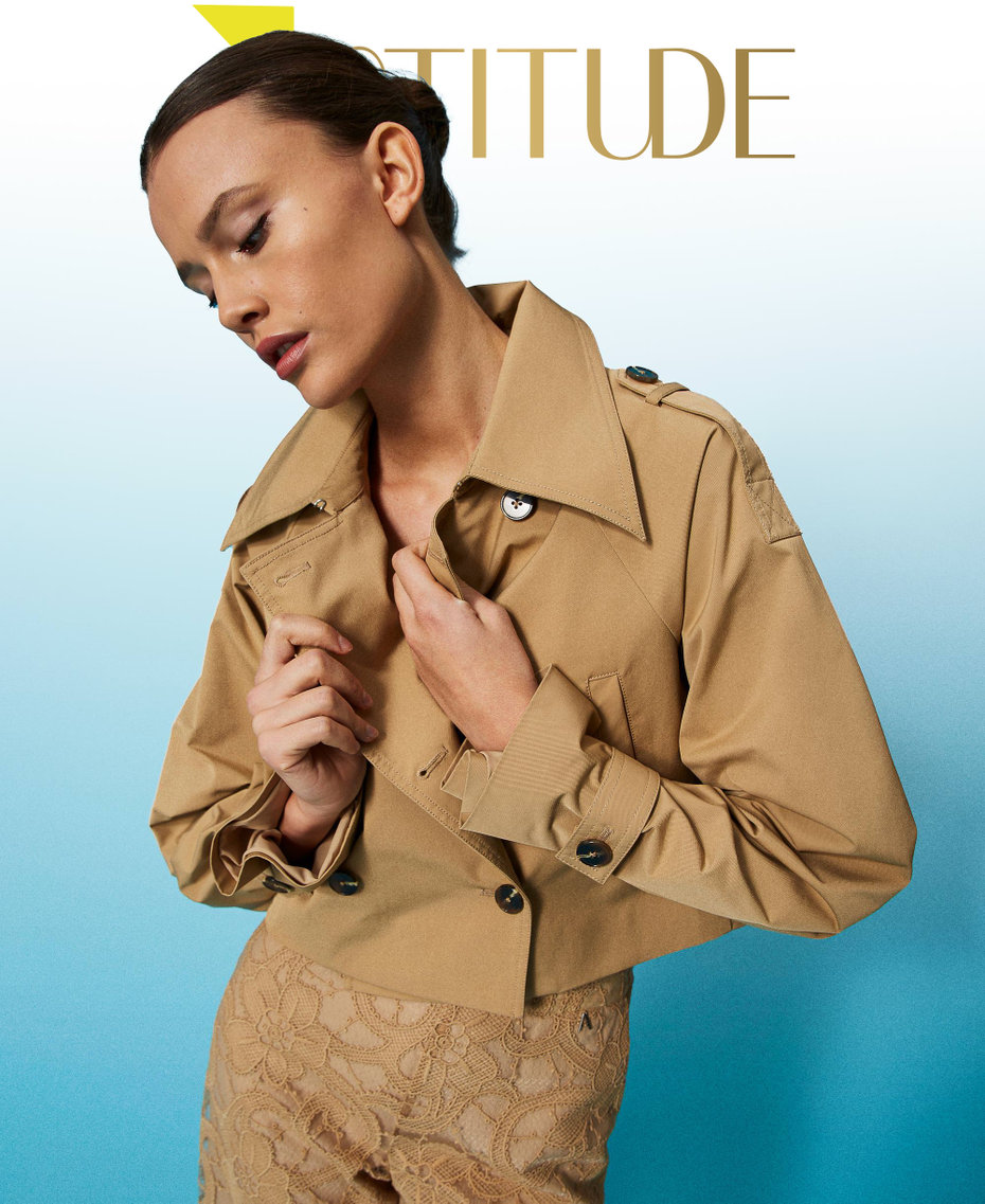 Trench en gabardine