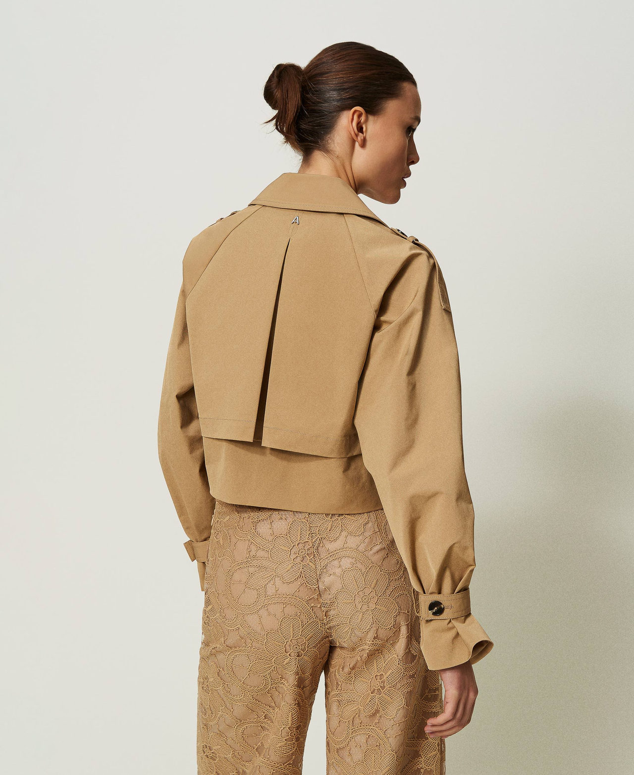 Gabardine trench jacket