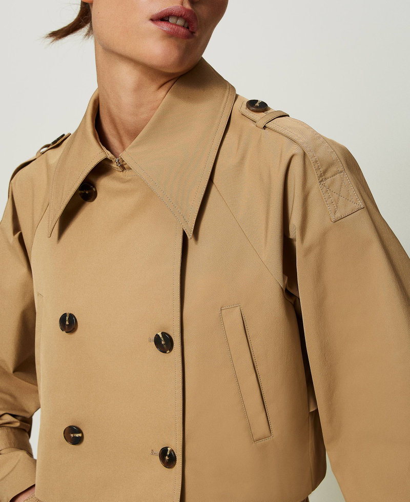 Gabardine trench jacket "Ginger” Brown Woman 241AP2080-04