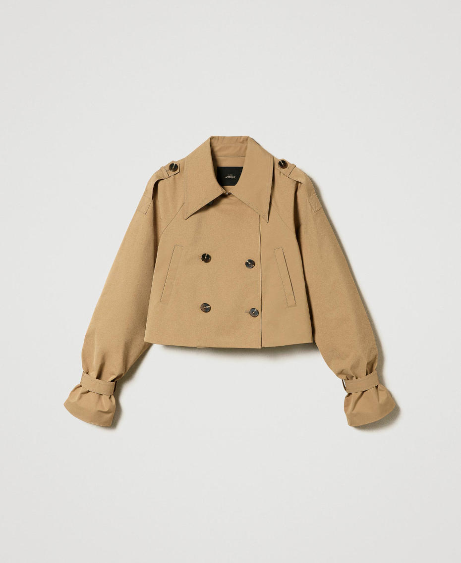 Gabardine trench jacket