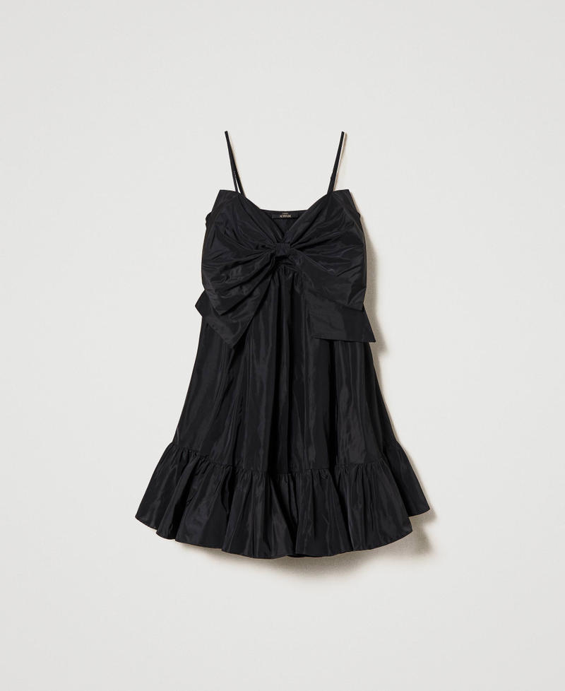 Robe en taffetas avec nœud