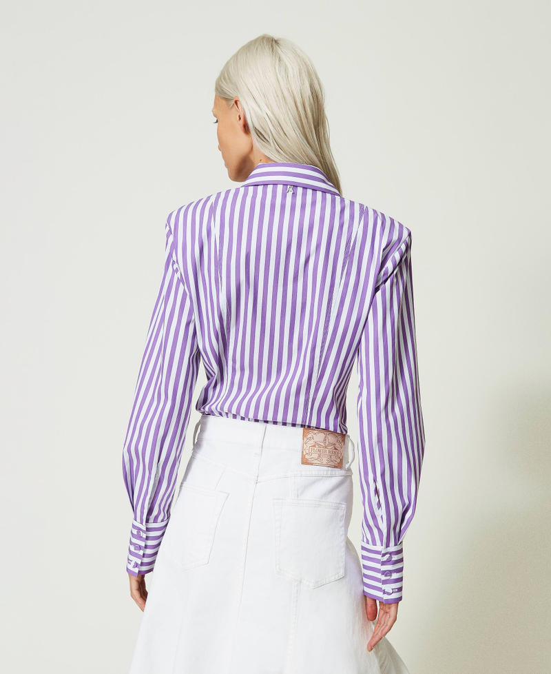 Camicia a righe con cotone organico