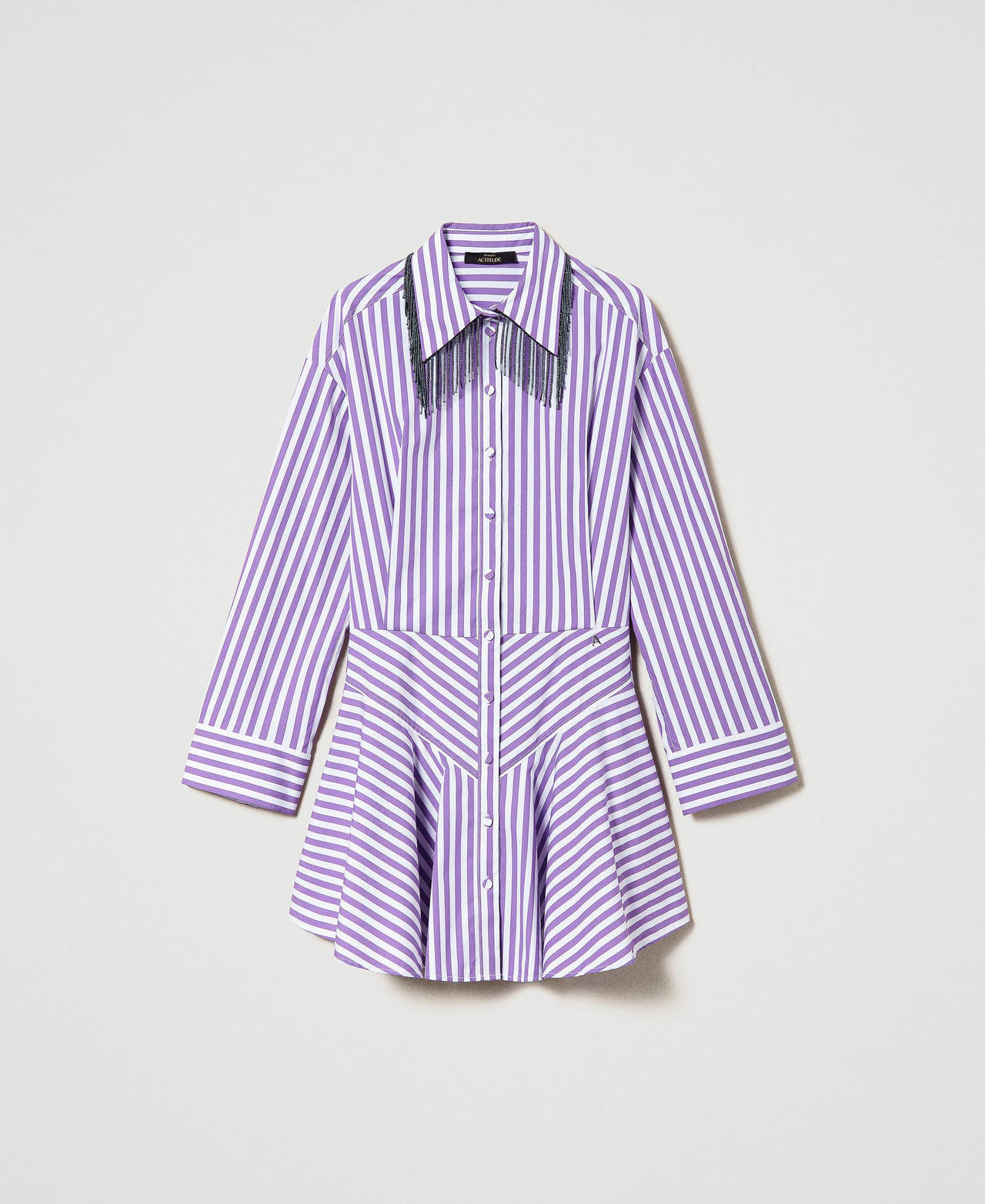 Striped dress with organic cotton