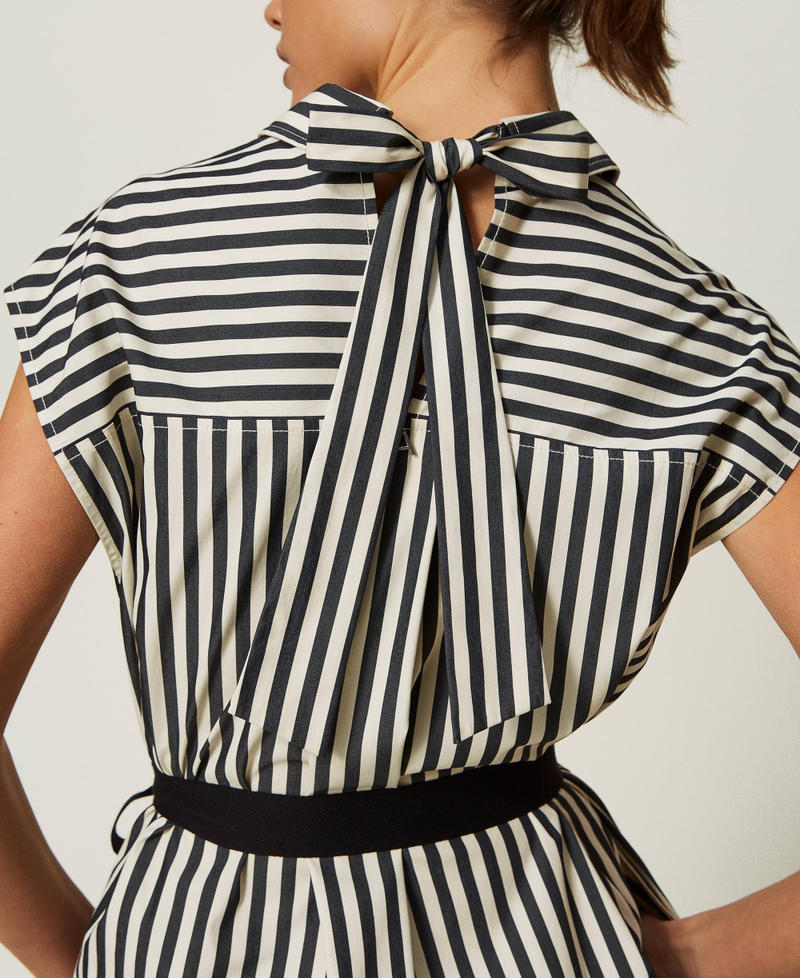 Robe longue rayée avec coton bio