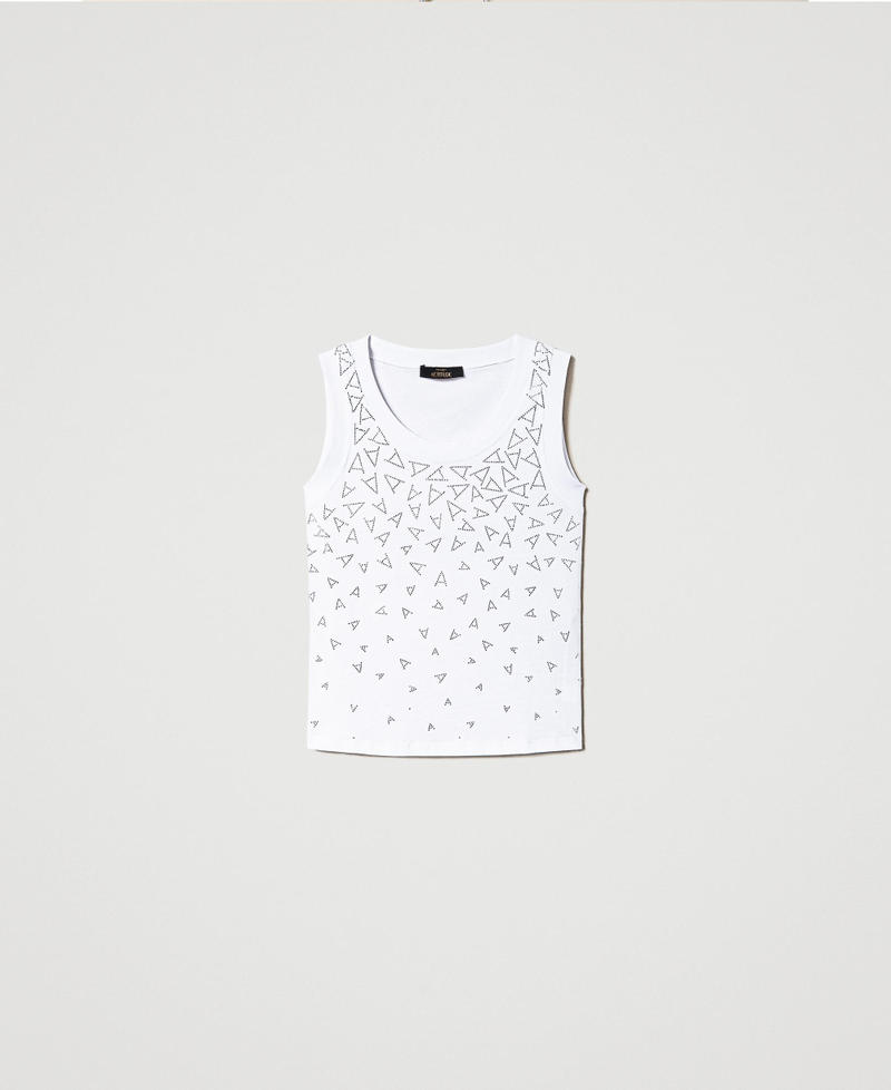 Ribbed top with logo