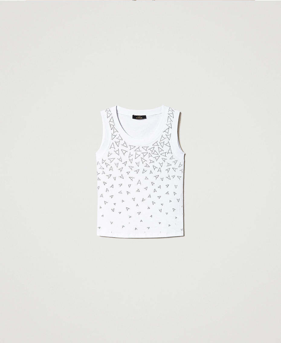 Ribbed top with logo