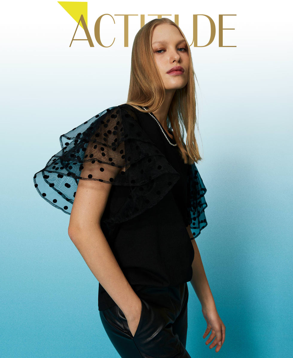 T shirt con maniche trasparenti discount
