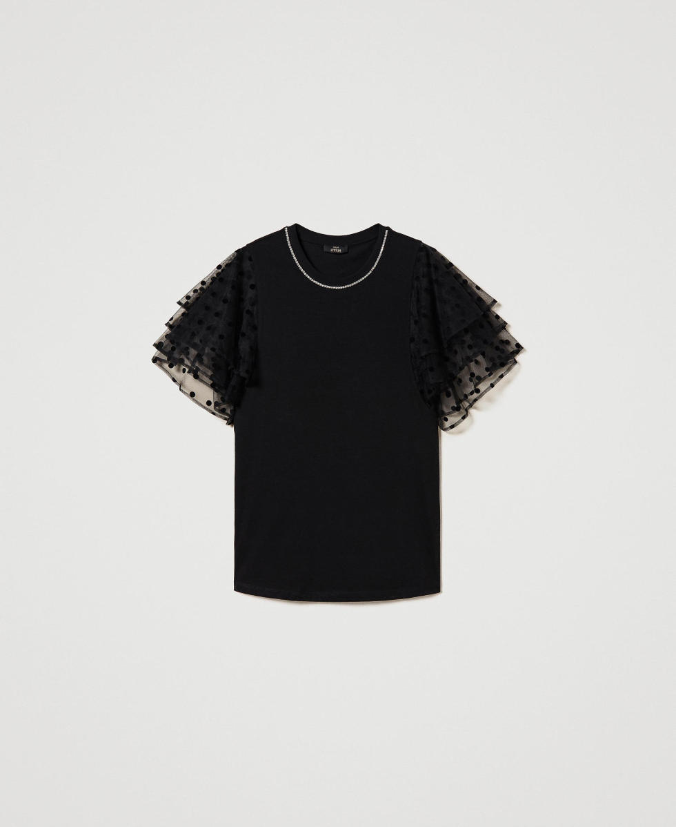 Camiseta de tul negra on sale