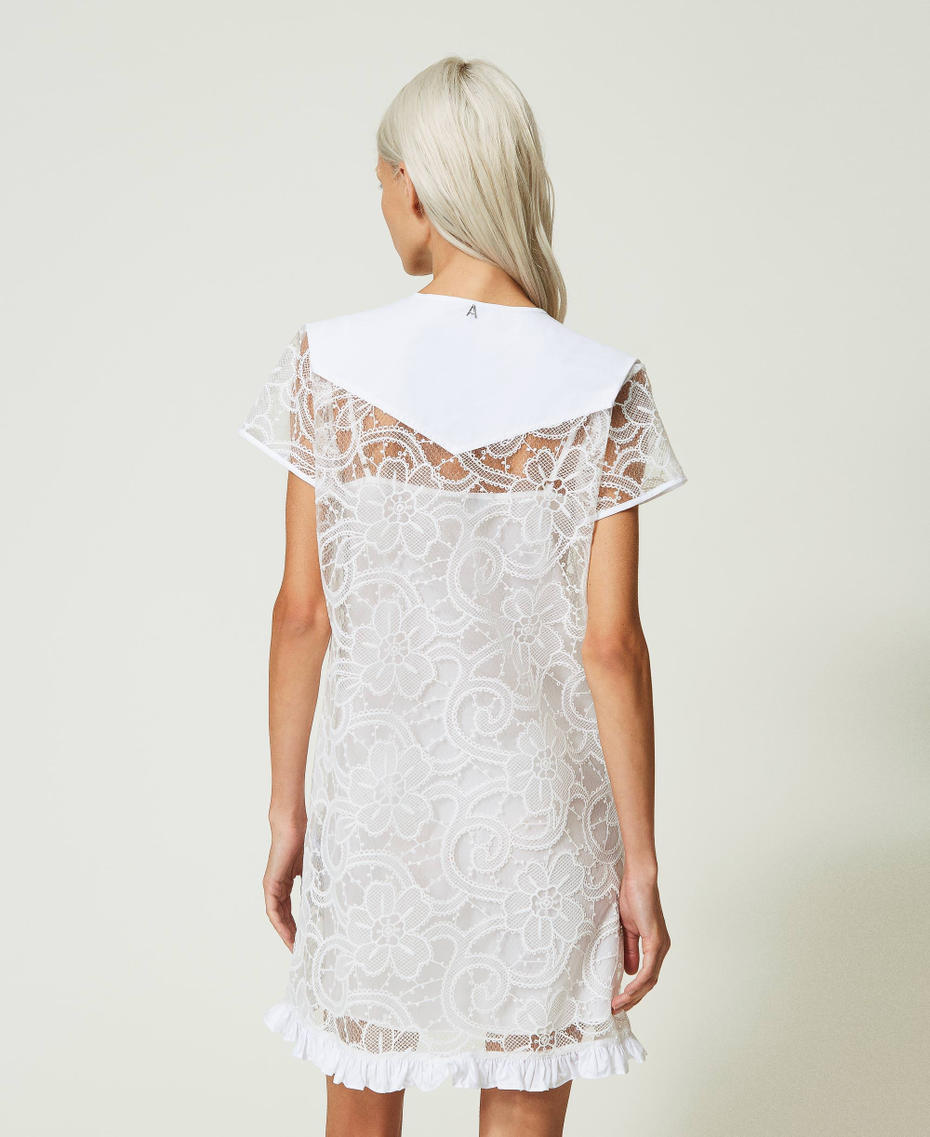 Short embroidered organza dress