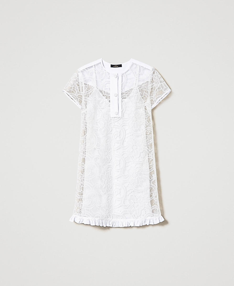 Short embroidered organza dress