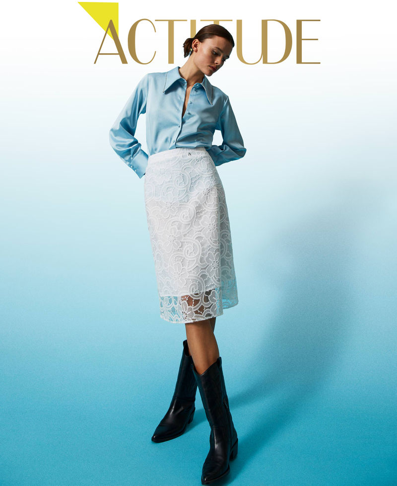 VredeVogel Kurta Donna In Seta Viscosa Ricamata Con Pantaloni E Dupatta In Organza