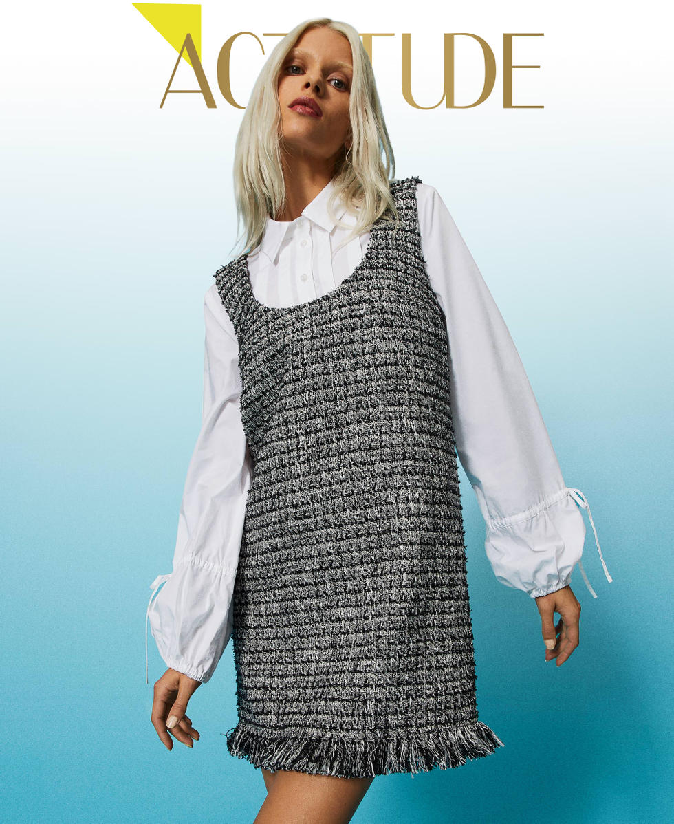 Robe courte en tissu on sale