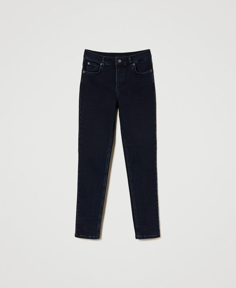 Five-pocket skinny jeans Black Denim Woman 241AP2362-0S