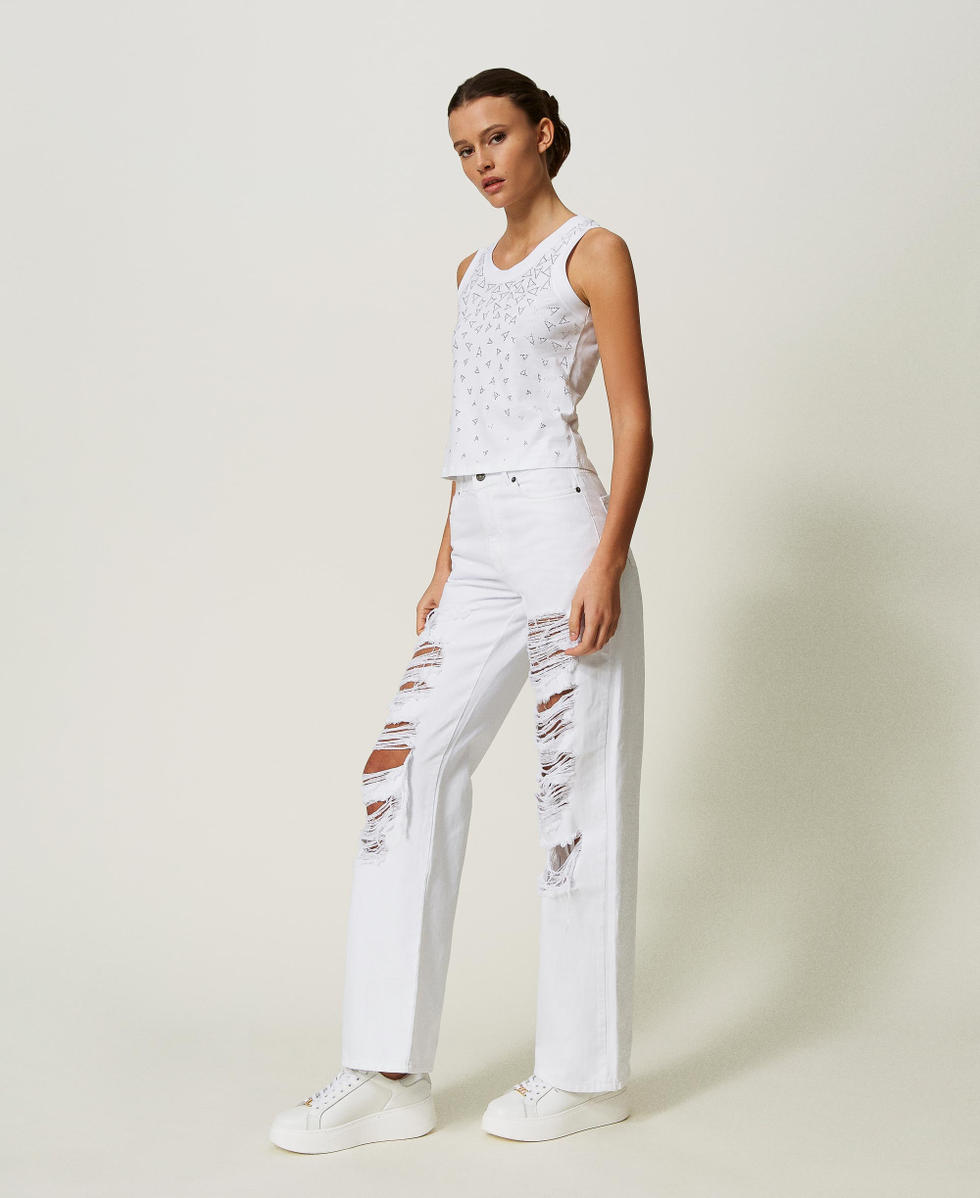 Pantalon ample en bull