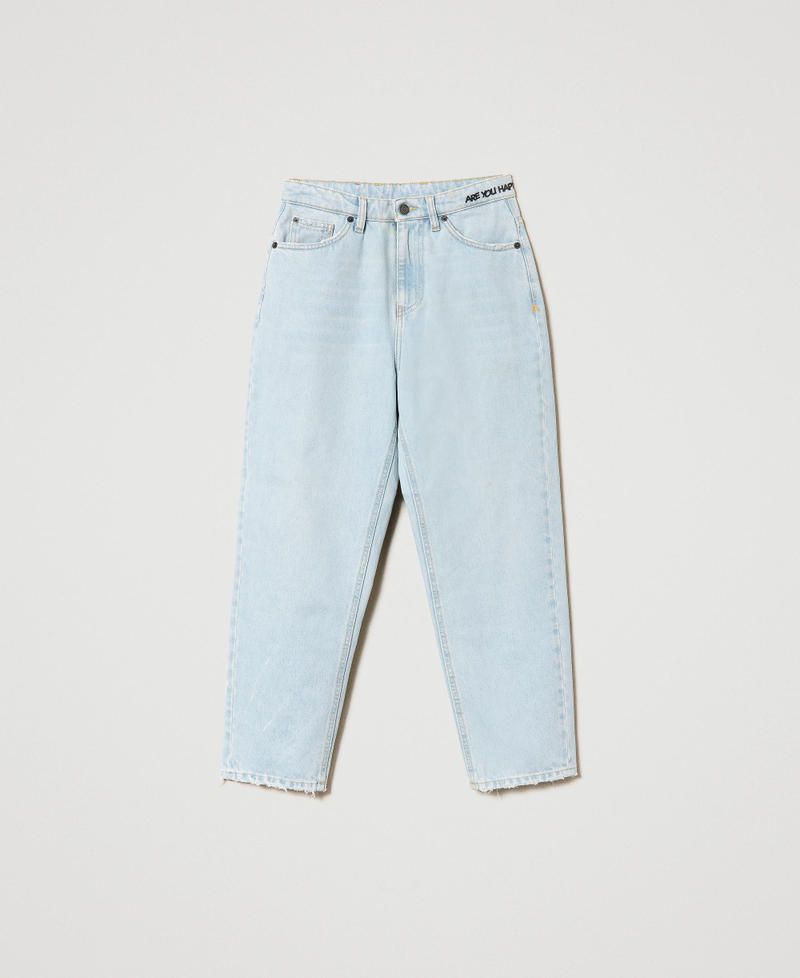 Five-pocket barrel jeans