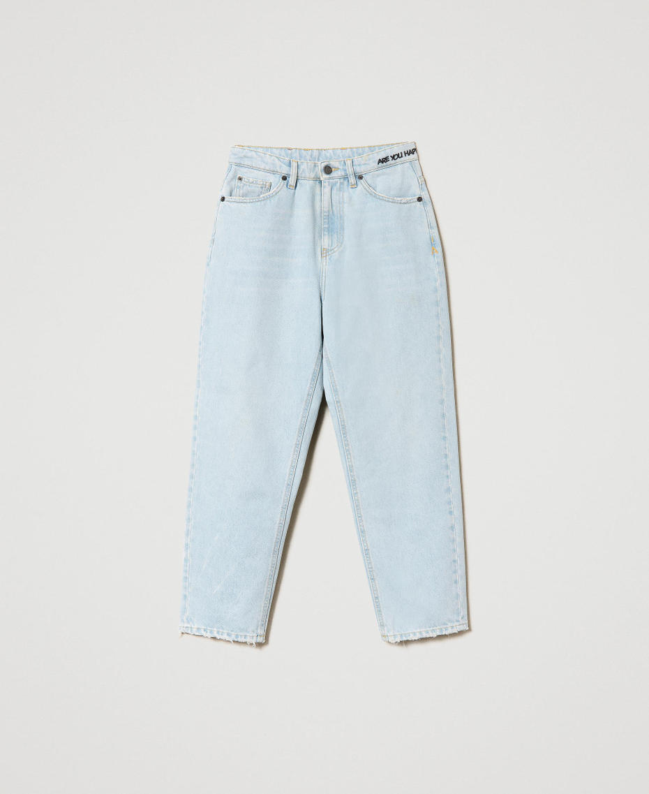 Five-pocket barrel jeans