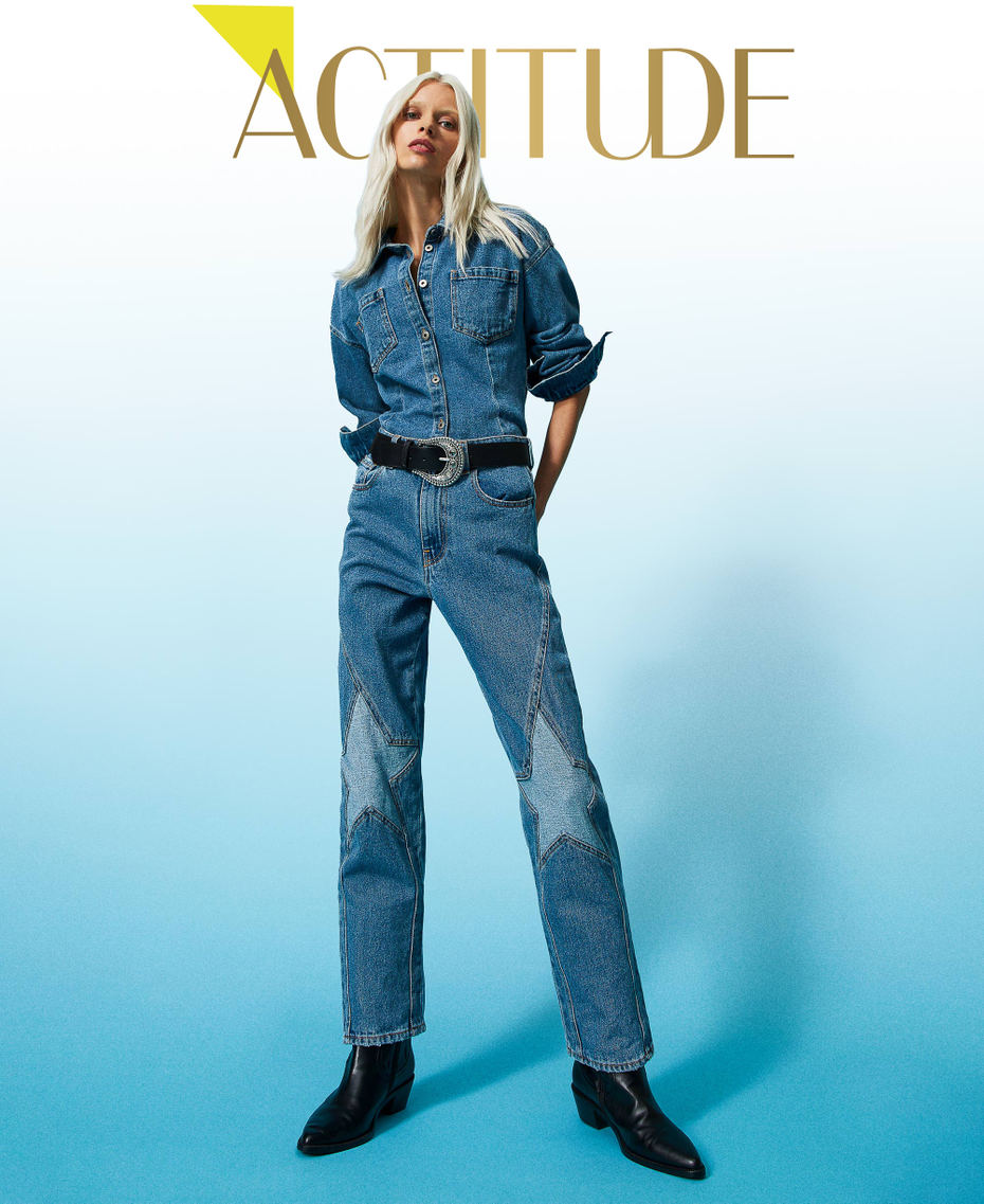 Jean cinq poches avec étoile