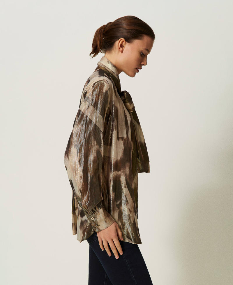 Printed voile shirt