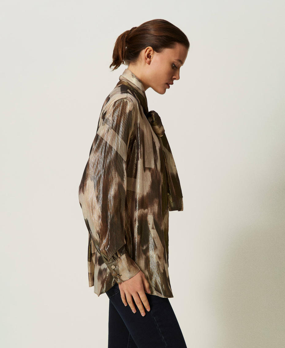 Printed voile shirt