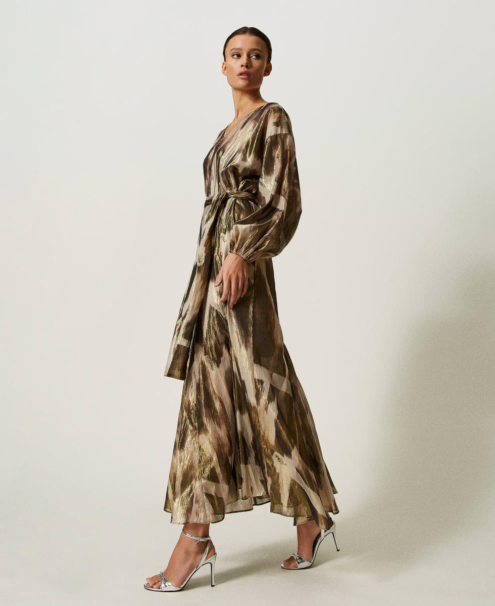 Robe longue voile imprimé new arrivals
