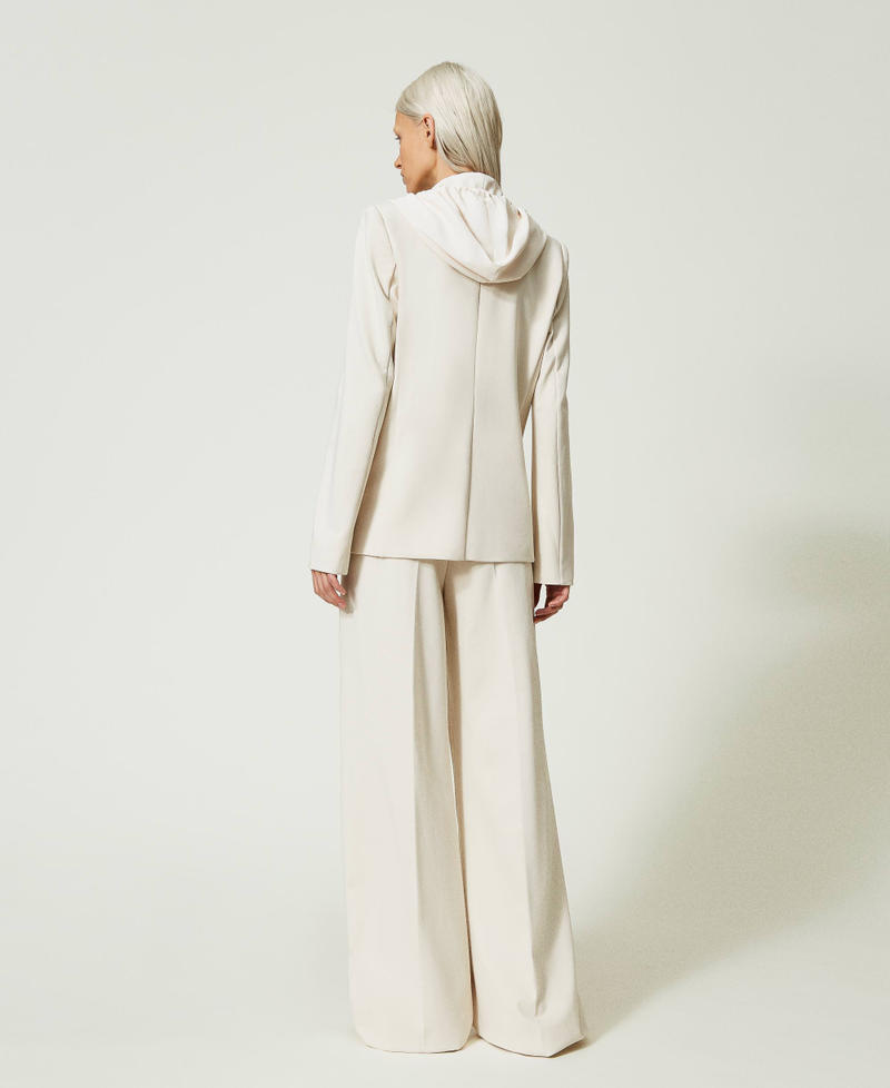 Pantalon palazzo avec nervure