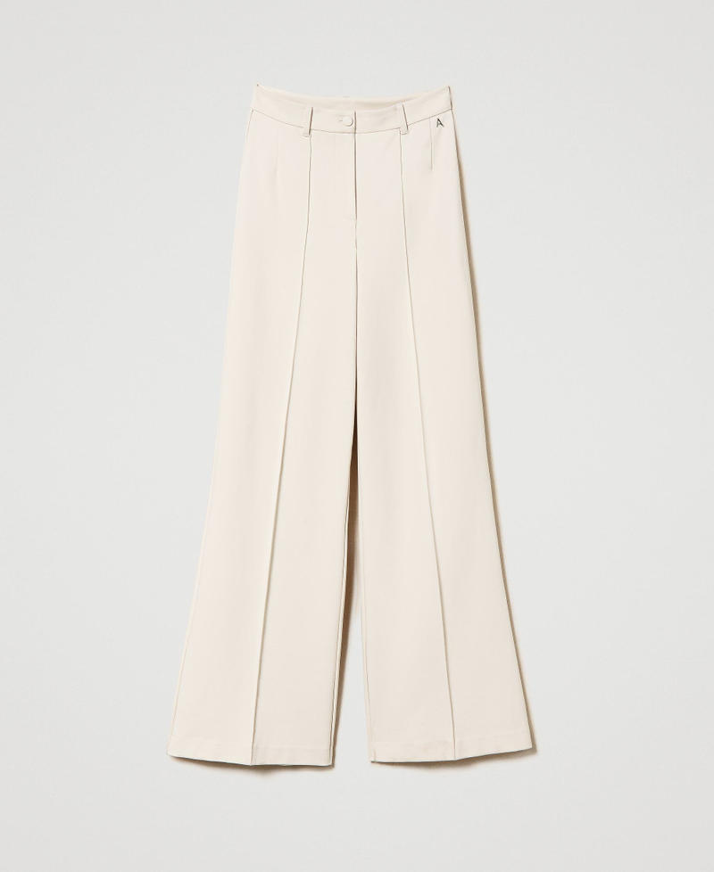 Pantalon palazzo avec nervure