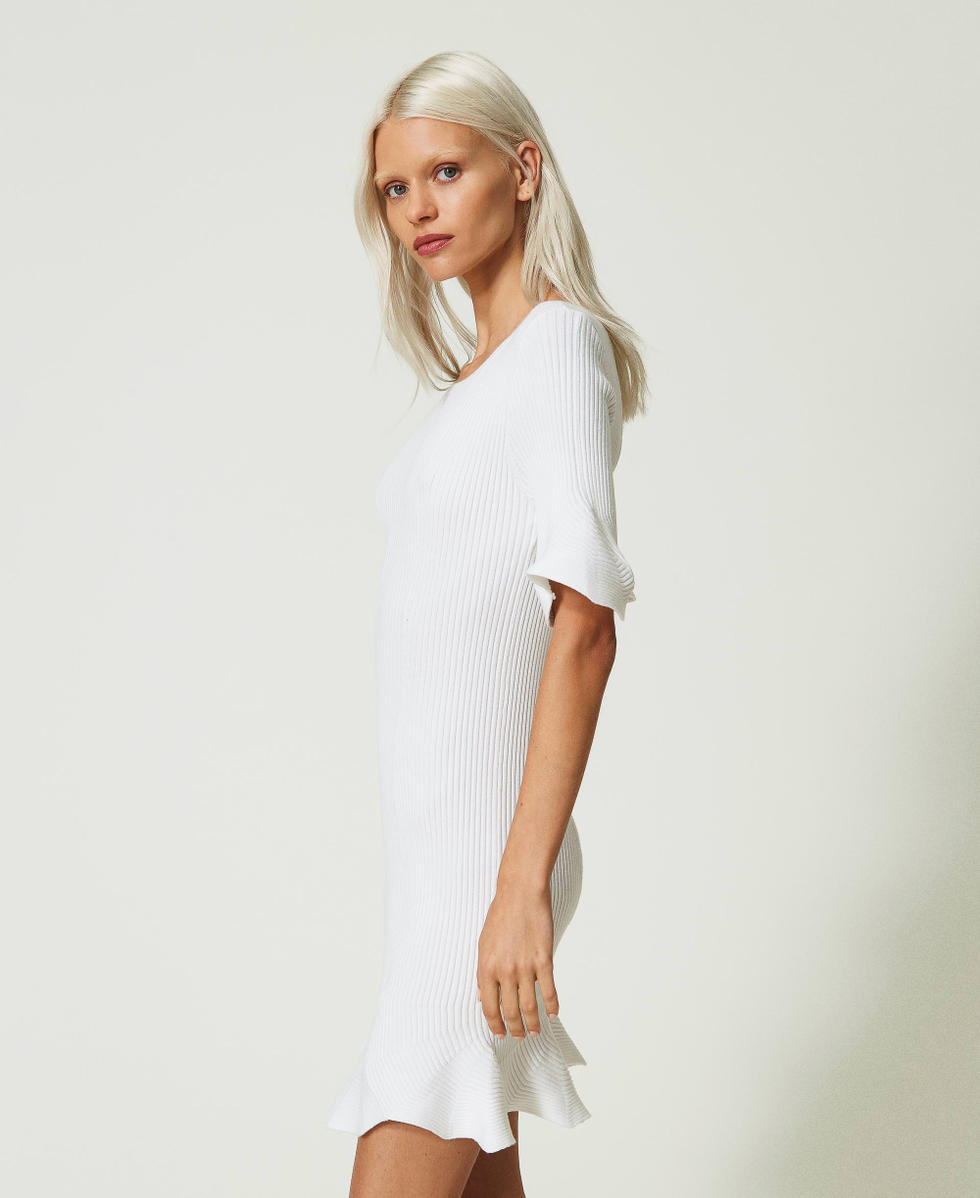 Short ribbed dress top