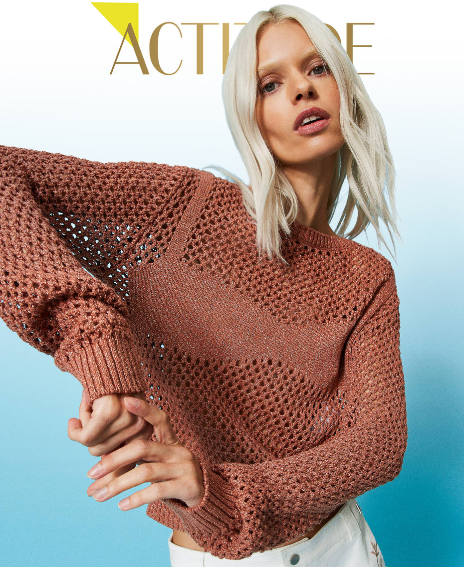 Maglia in rete lurex