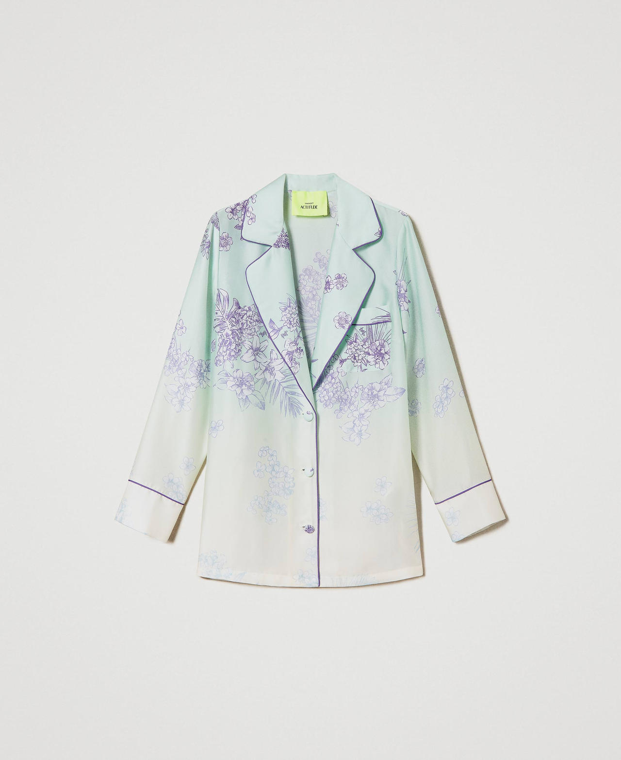 Chemise MYFO en satin avec imprimé dégradé