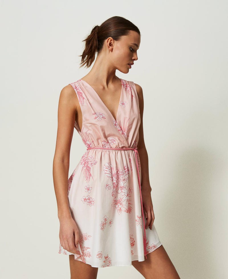 Short MYFO printed muslin dress
