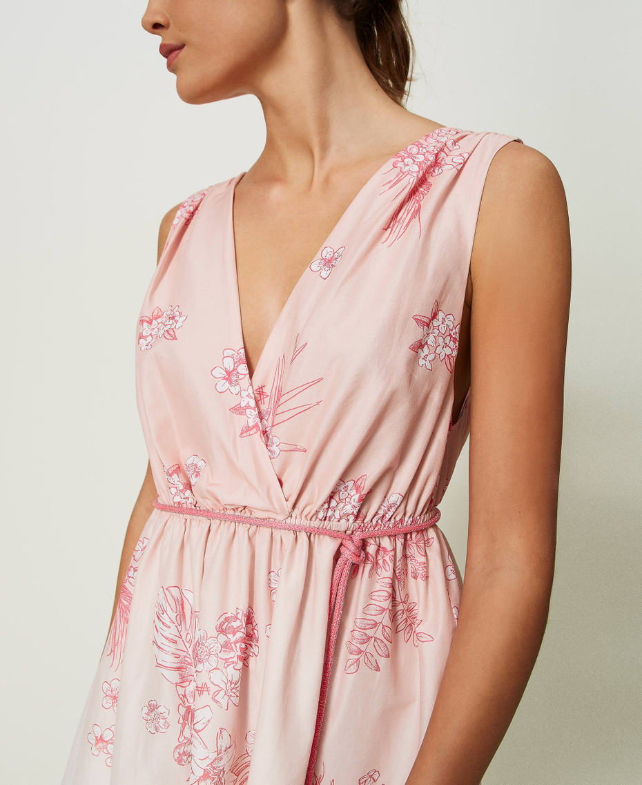 Short MYFO printed muslin dress