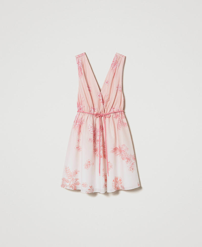 Short MYFO printed muslin dress