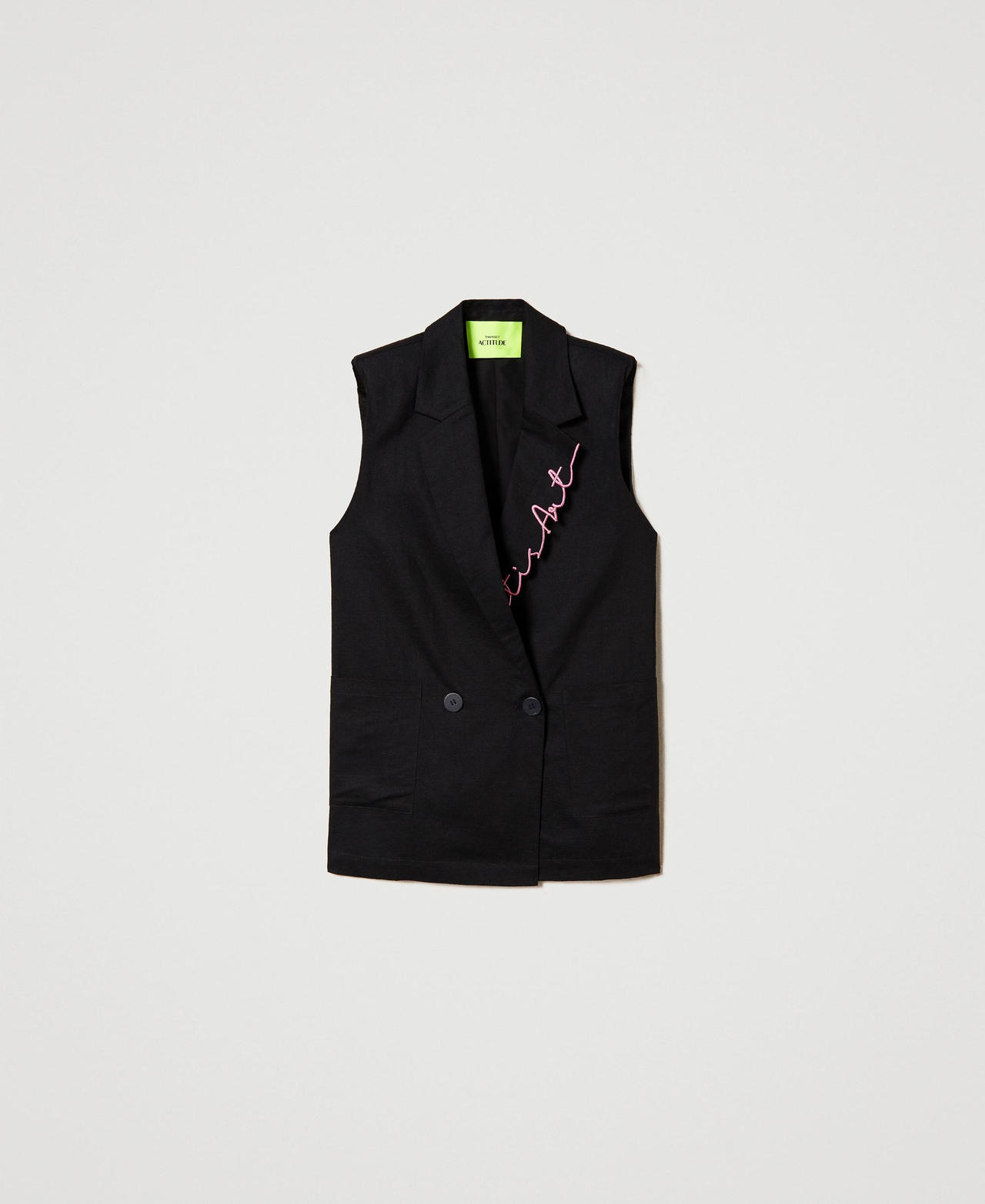 Gilet MYFO en lin mélangé imprimé