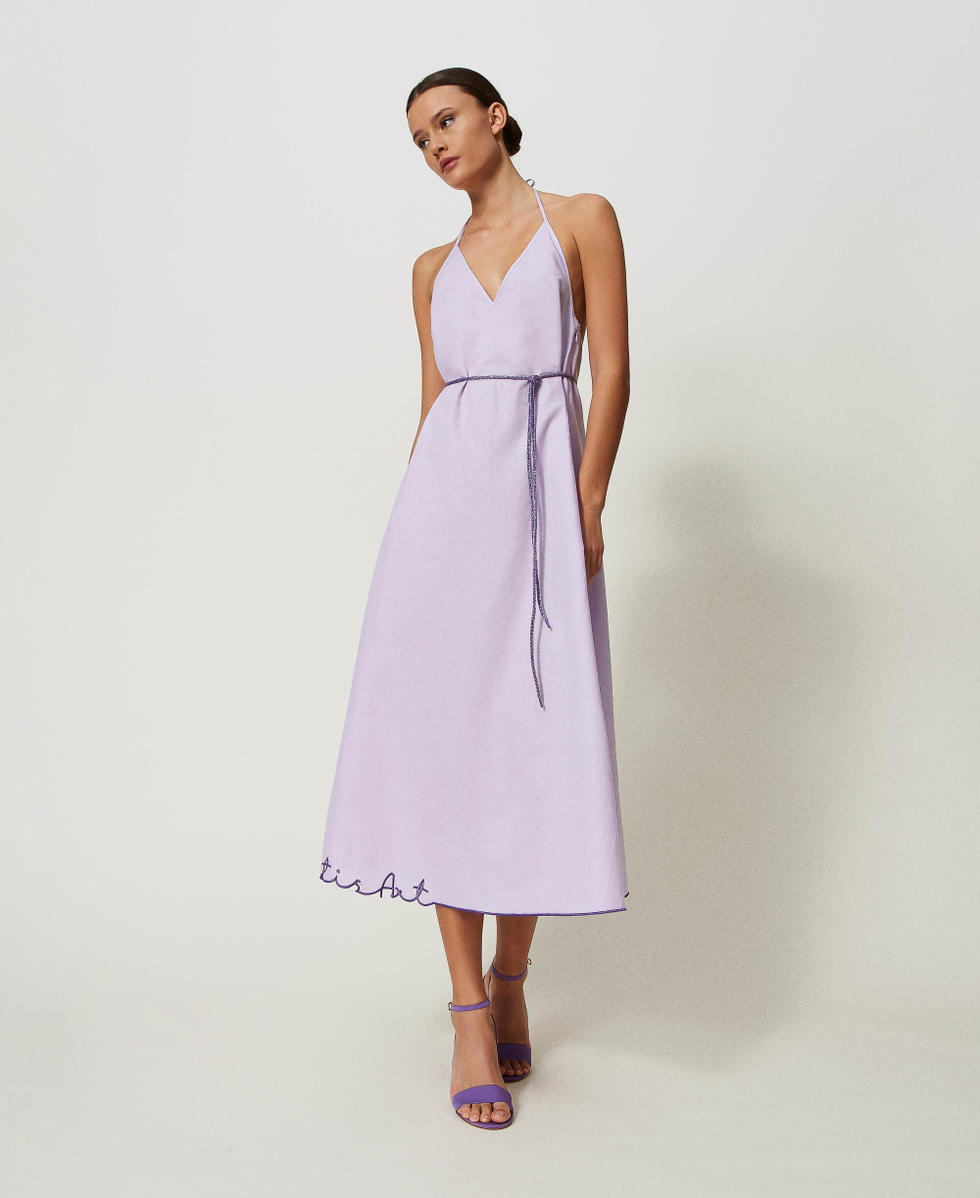 Robe violet pastel on sale